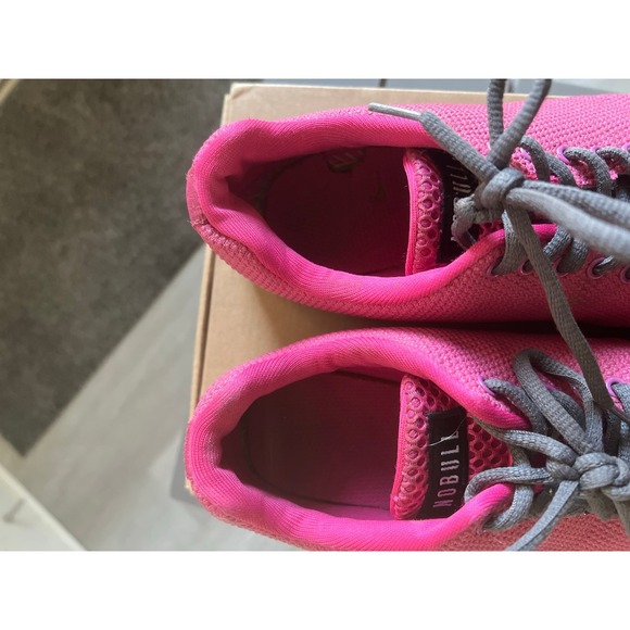 Nobull women's pink with‎ gray trainers 8 - Picture 5 of 10